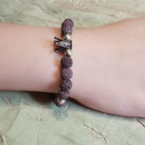 Volcanic stone bracelet